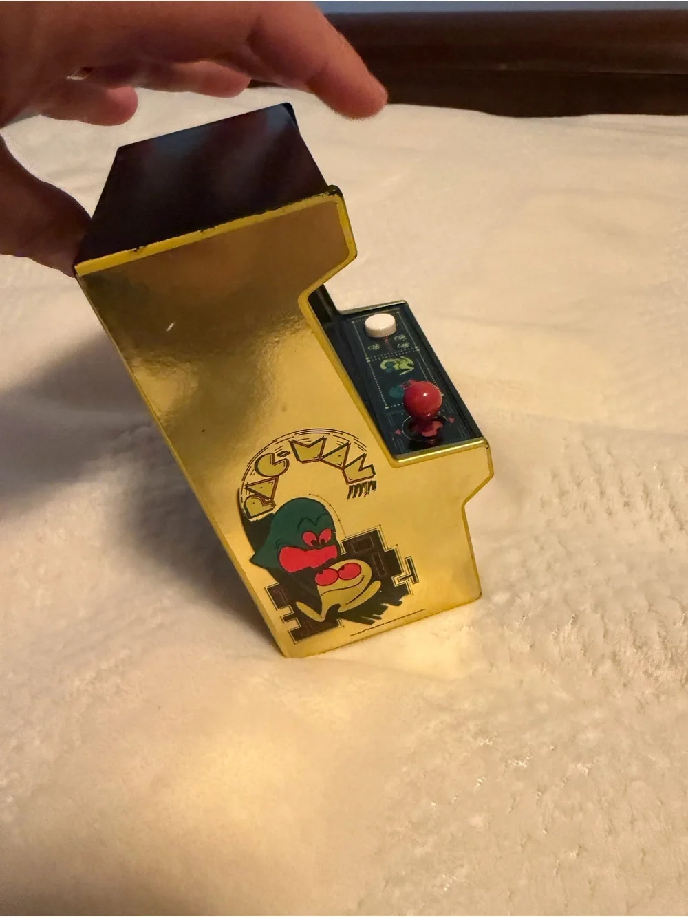 Mini Arcade Game - Yellow/Black Portable Tabletop Console